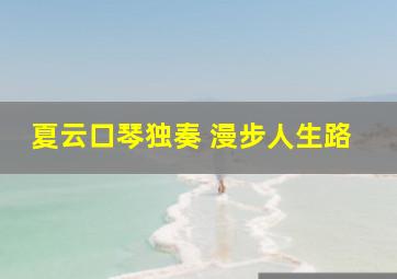 夏云口琴独奏 漫步人生路